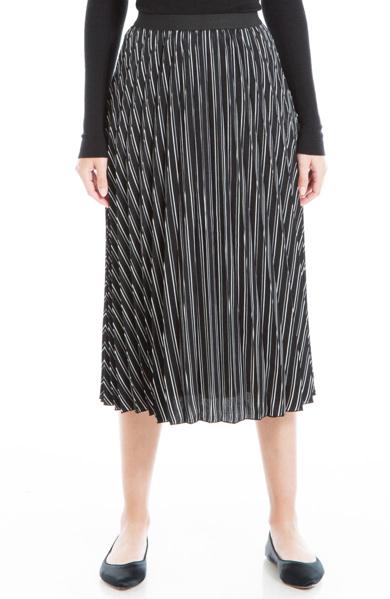 MAX STUDIO Pleated Midi Skirt, Main, color,