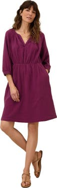 Pact Organic Cotton Coastal Double Gauze Peasant Dress