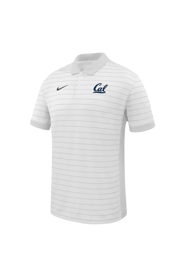 Men's Nike White Cal Bears 2025 Early Season Coaches Sideline Victory Stripe Performance Polo, Alternate, color, White