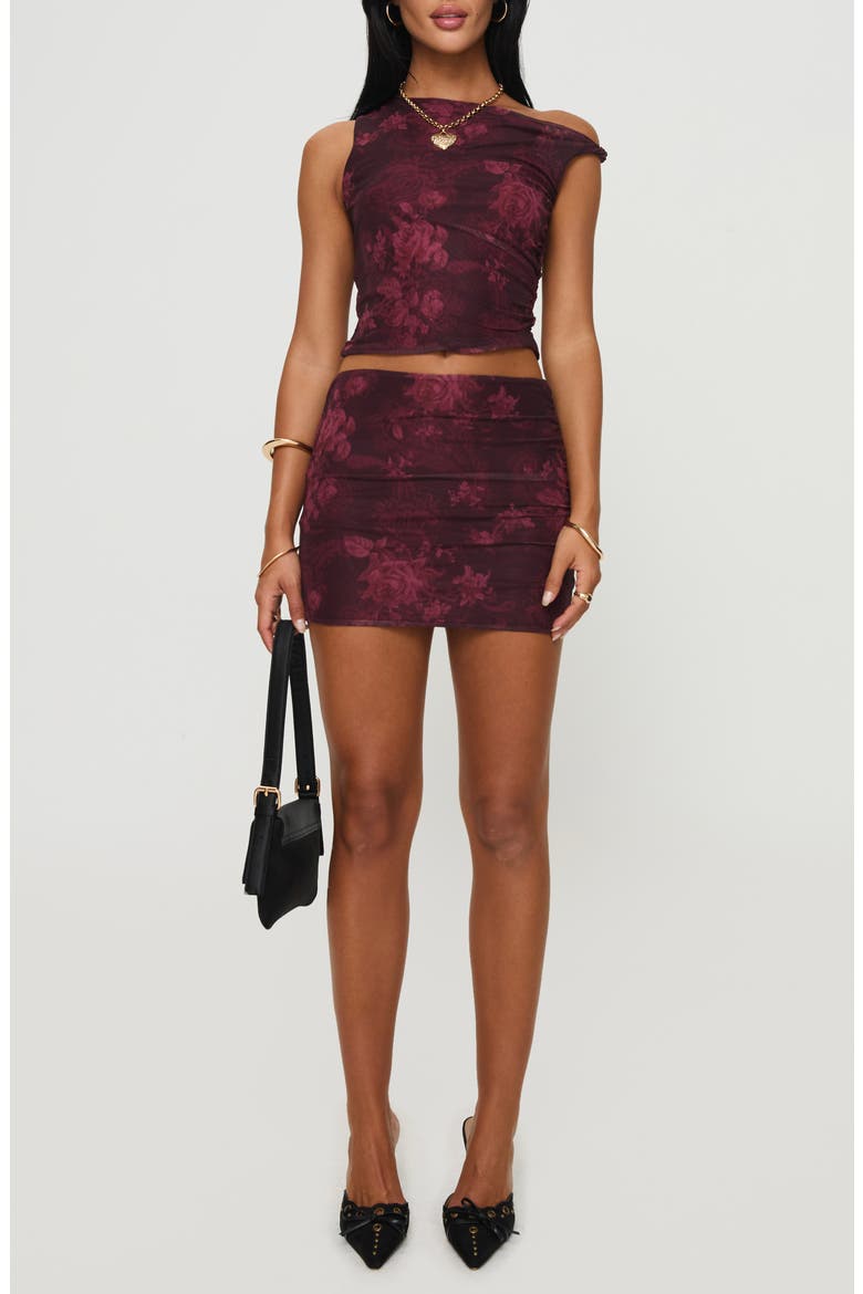 Rose Tank Top & Miniskirt Set, Main, color, PINK