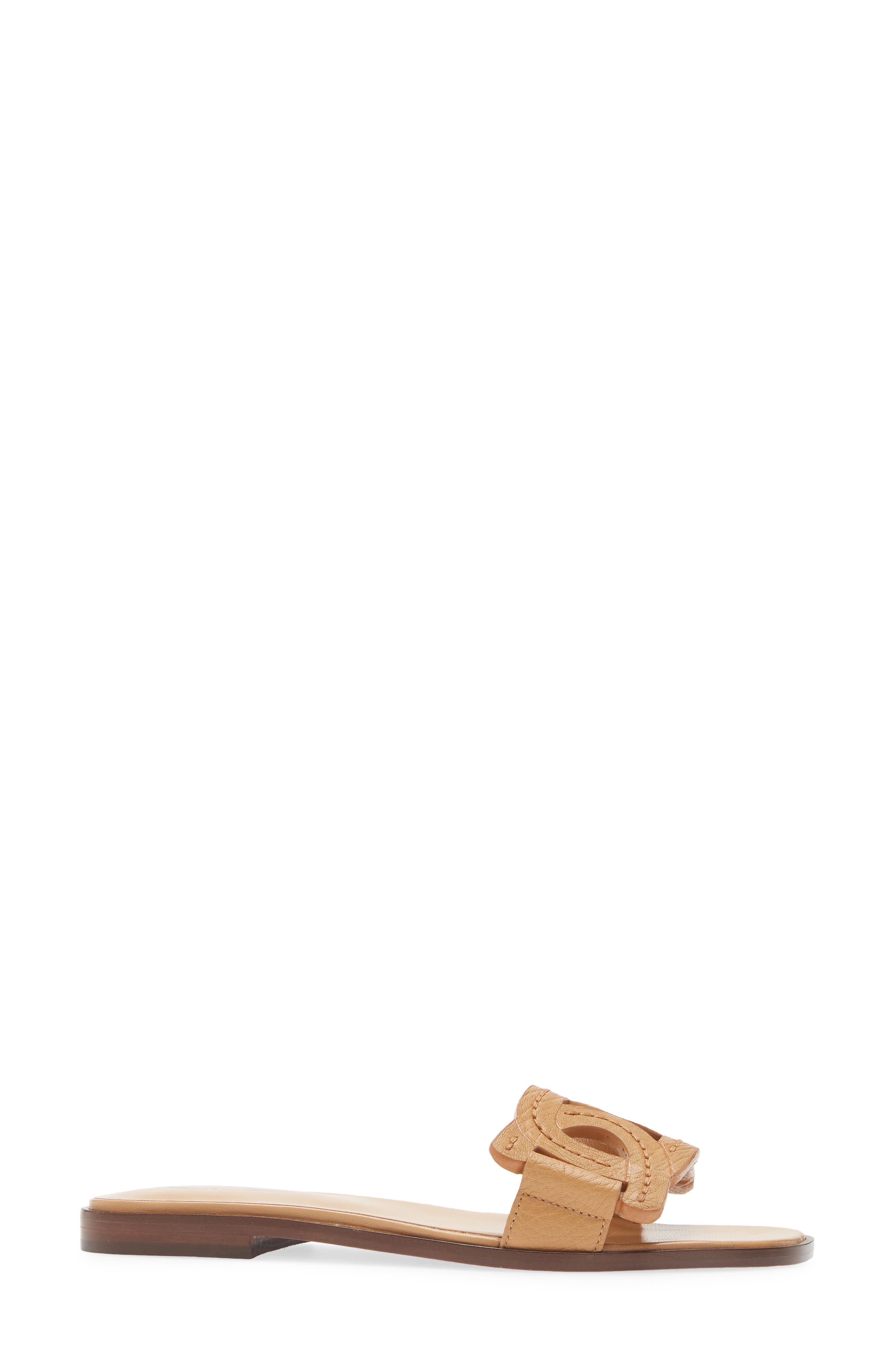 Tod's Kate Chain Detail Slide Sandal, Alternate, color, 