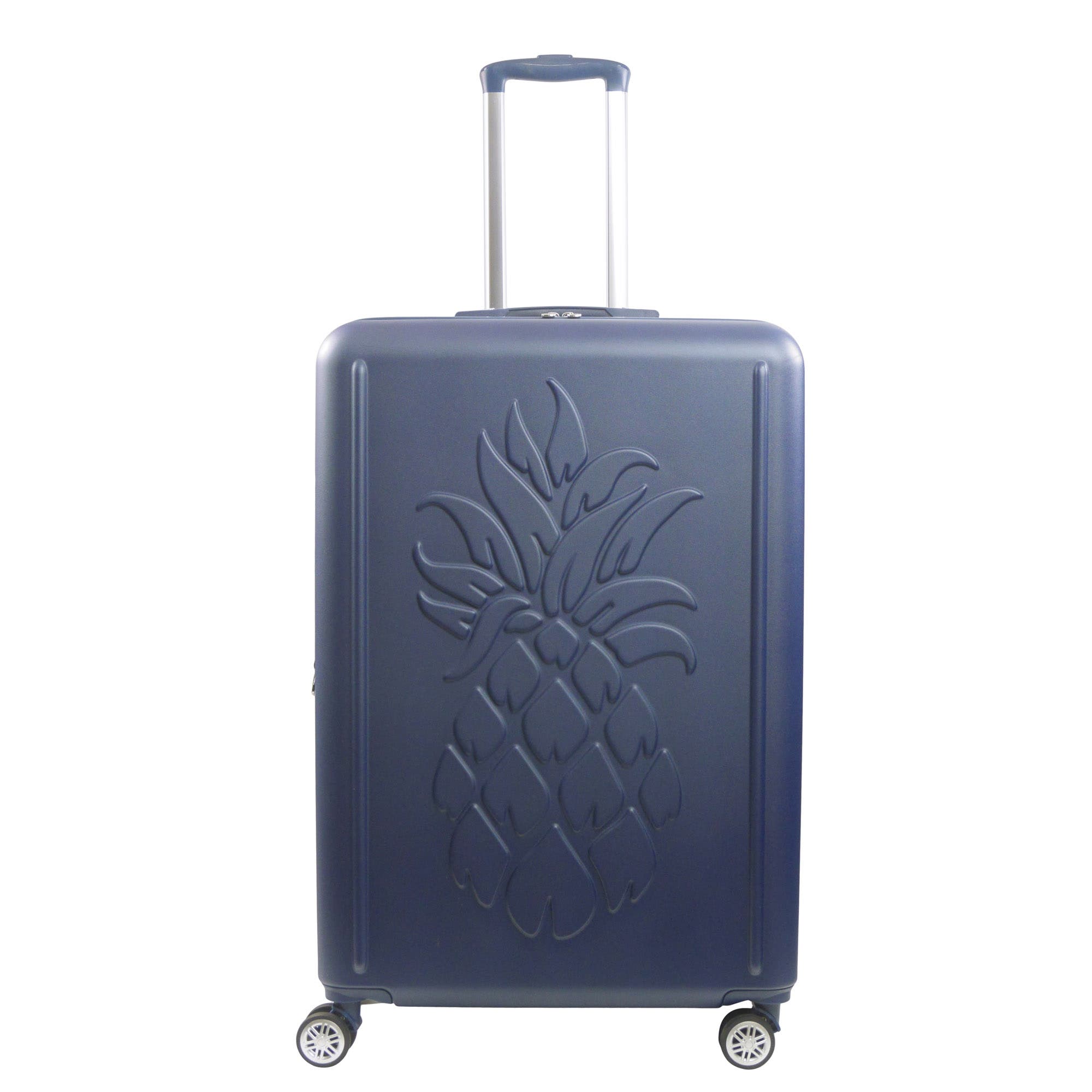 Tommy Bahama 30.5" Hard-Sided 3D Pineapple Luggage  with Drawstring Bag, Alternate, color, Navy