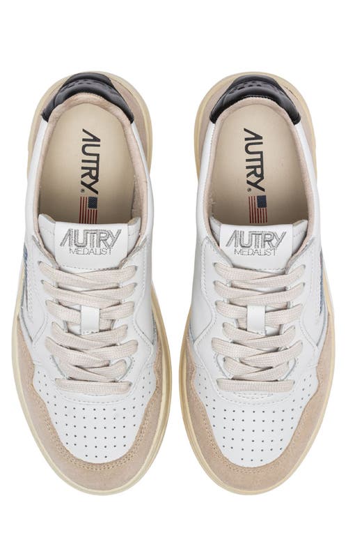 Autry Leather Low-top Sneakers With Perforated Toe Box