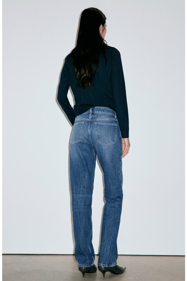 Low Rise Slim Jeans, Alternate, color, DARK BLUE