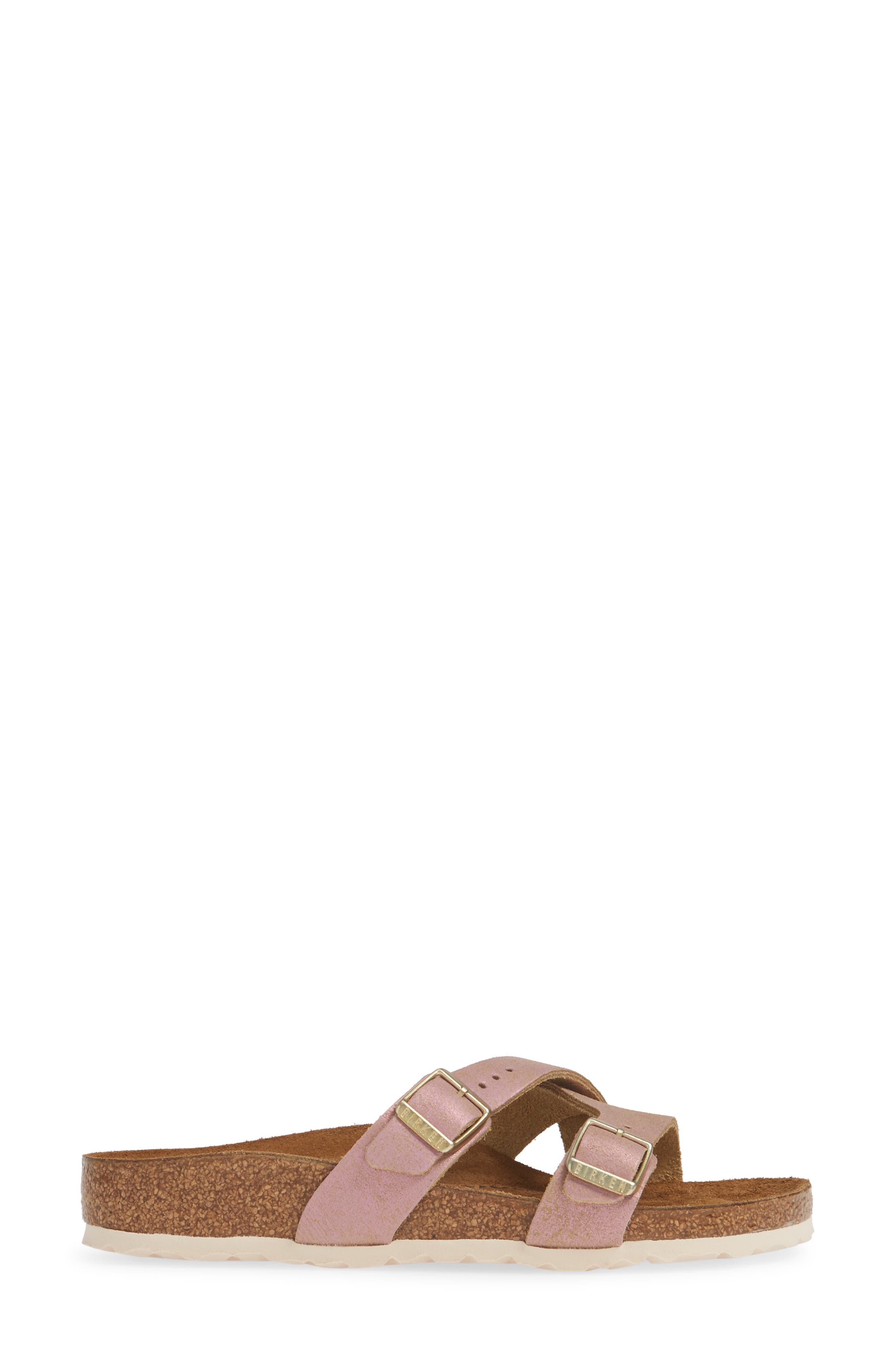 Birkenstock Yao Metallic Slide Sandal, Alternate, color, 