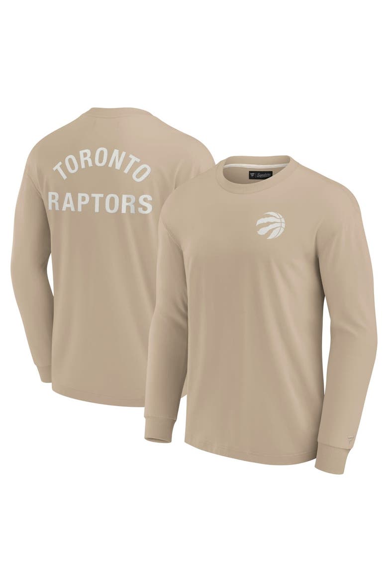 Unisex Fanatics Signature Khaki Toronto Raptors Elements Super Soft Long Sleeve T-Shirt, Main, color, Khaki