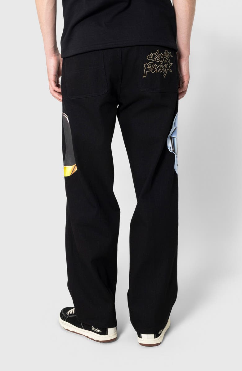 PLEASURES x Daft Punk RAM Baggy Jeans, Alternate, color, Black