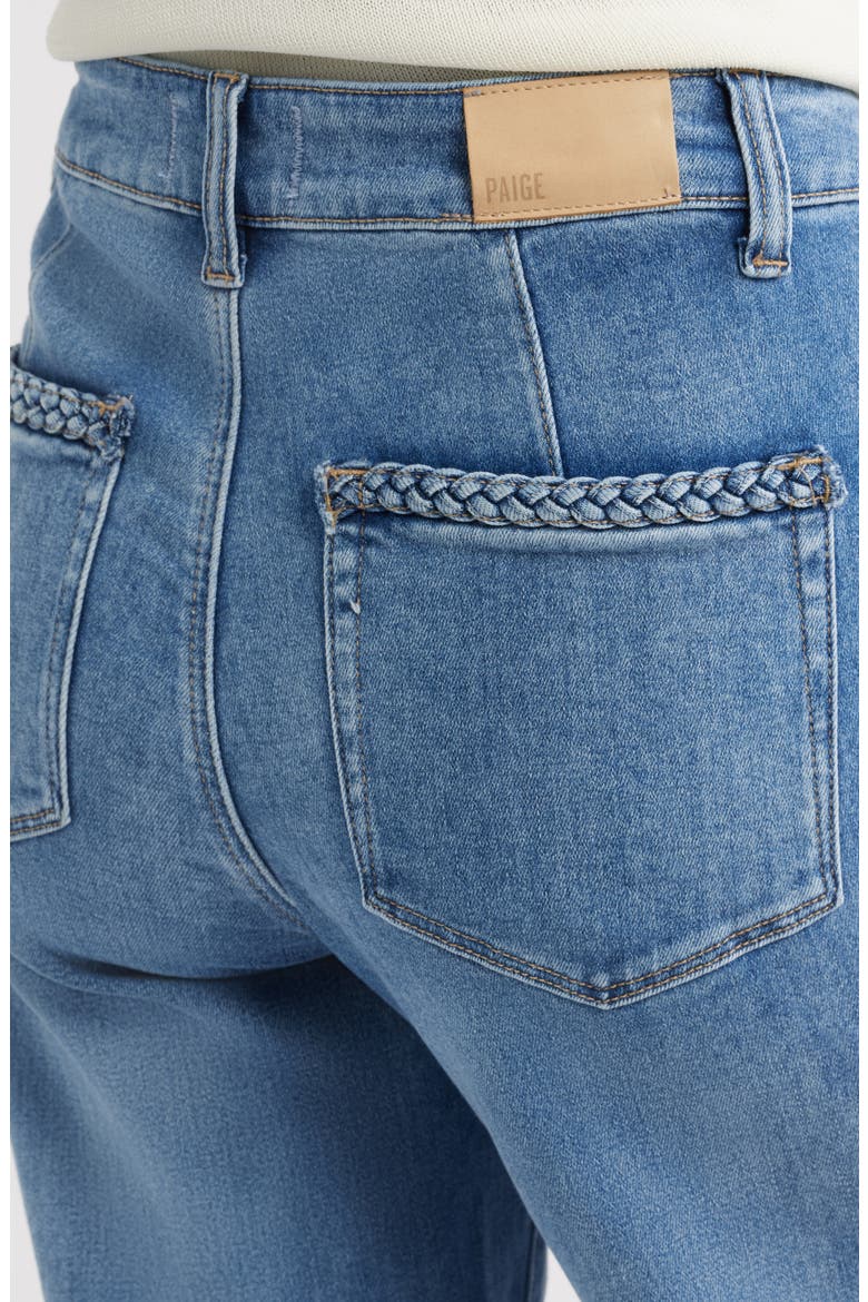 Anessa Braided Pocket High Waist Wide Leg Jeans, Alternate, color, ENCINO