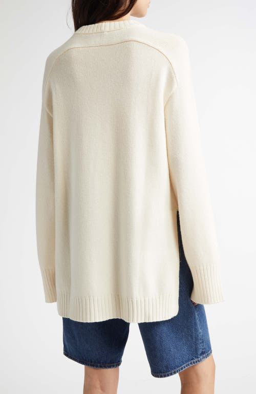 LOULOU STUDIO LOULOU DE SAISON SAFI STEP HEM WOOL & CASHMERE SWEATER