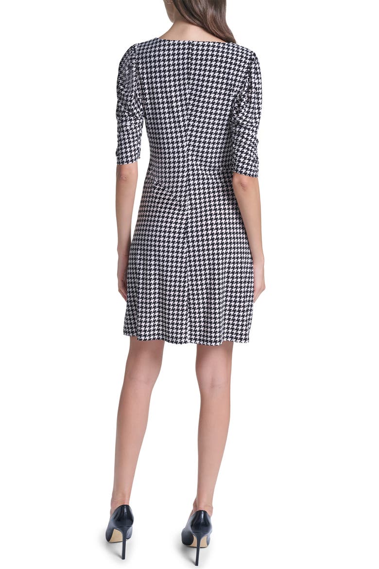 Jersey Dress, Alternate, color, WHITE/ BLACK