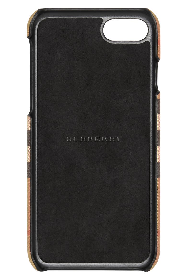 Vintage Check iPhone 8 Case, Alternate, color, BLACK