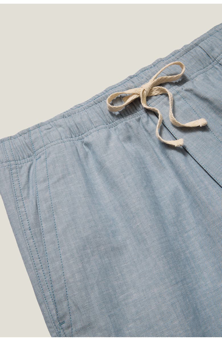 Bonobos Nomad Herringbone Cotton & Linen Shorts, Alternate, color, Light Blue Herringbone Linen