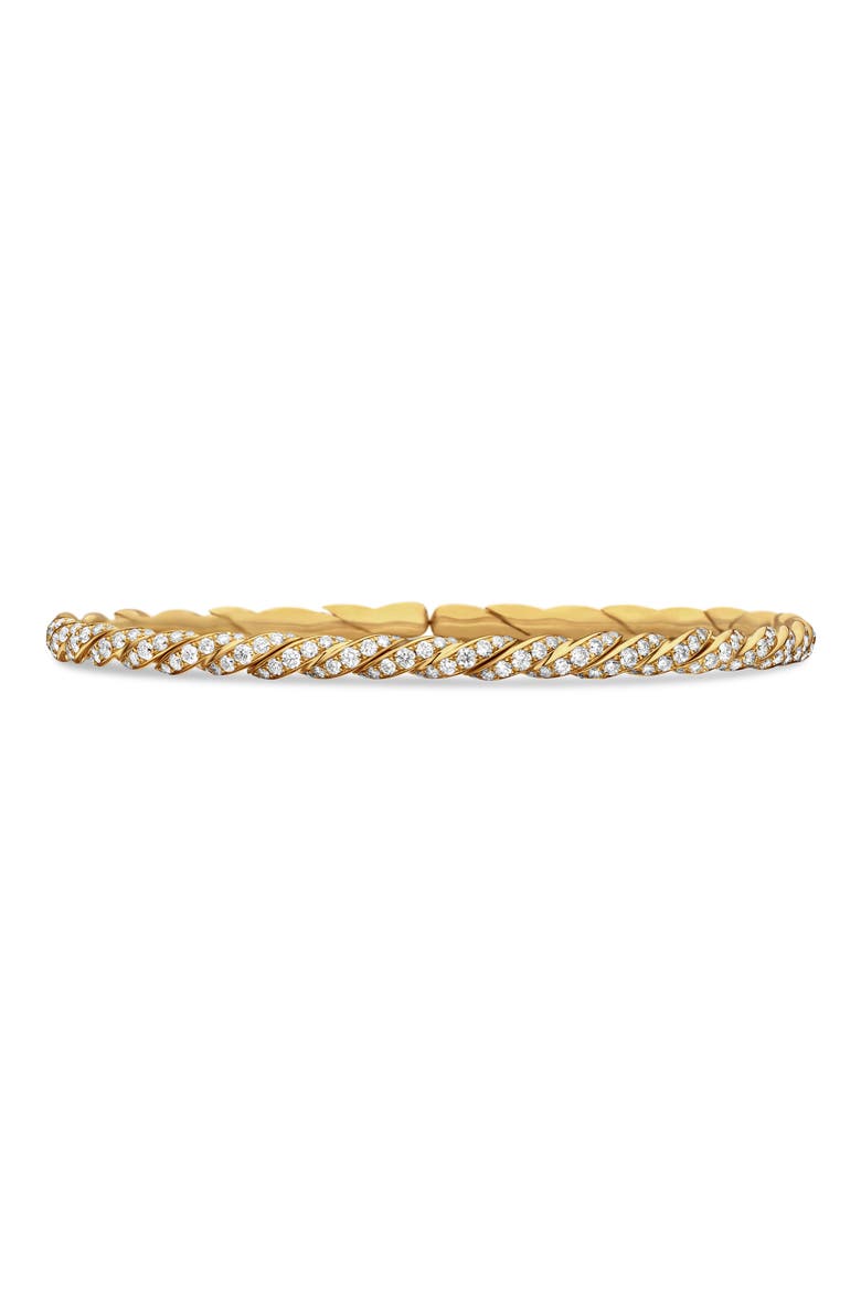 Pavéflex Single Row Diamond Bracelet, Main, color, YELLOW GOLD/ DIAMOND