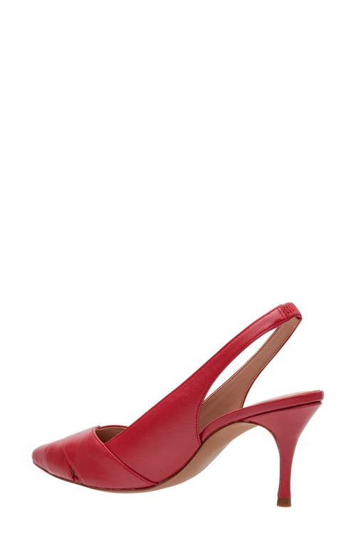 Linea Paolo Nelly Pointed Toe Slingback Pump In Red