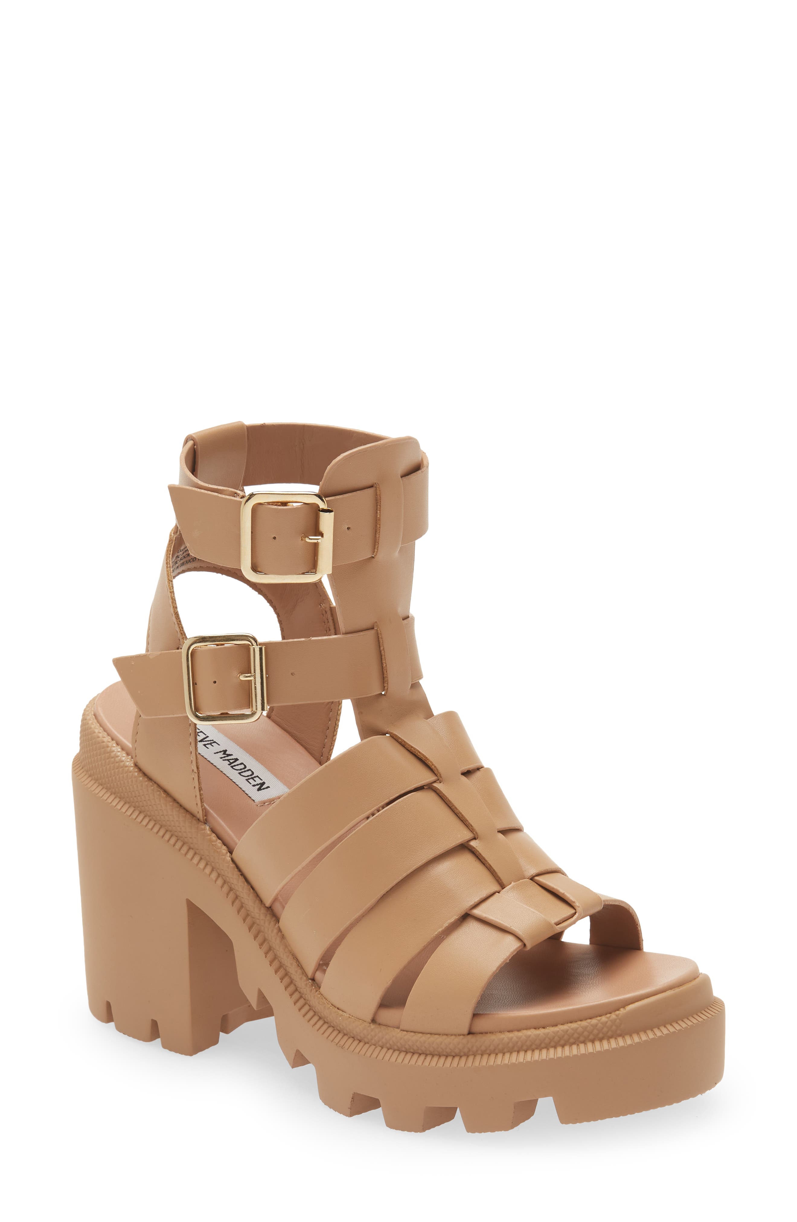 Cosmic Lug Sole Fisherman Sandal, Main, color, TAN