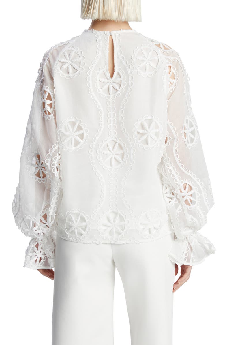 Bardot Rosalie Lace Top, Alternate, color, Orchid Wht