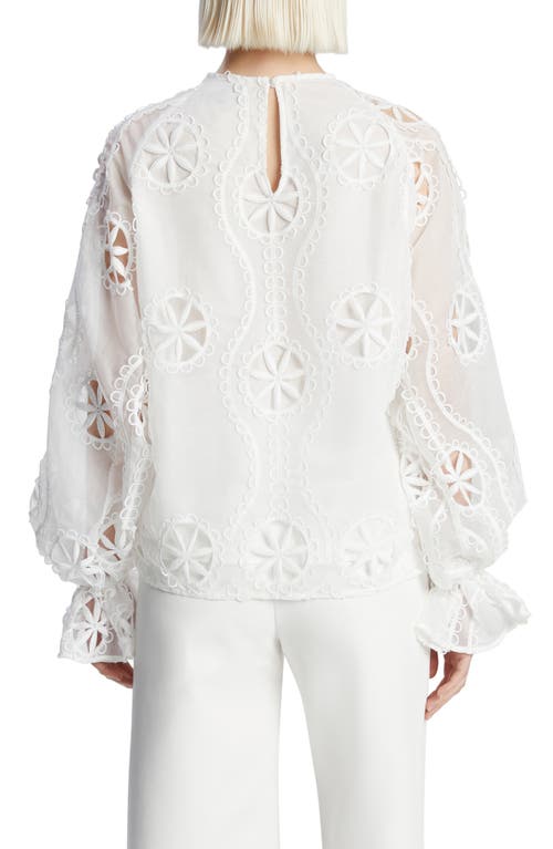 Bardot Embroidered-pattern Blouse In Orchid Wht