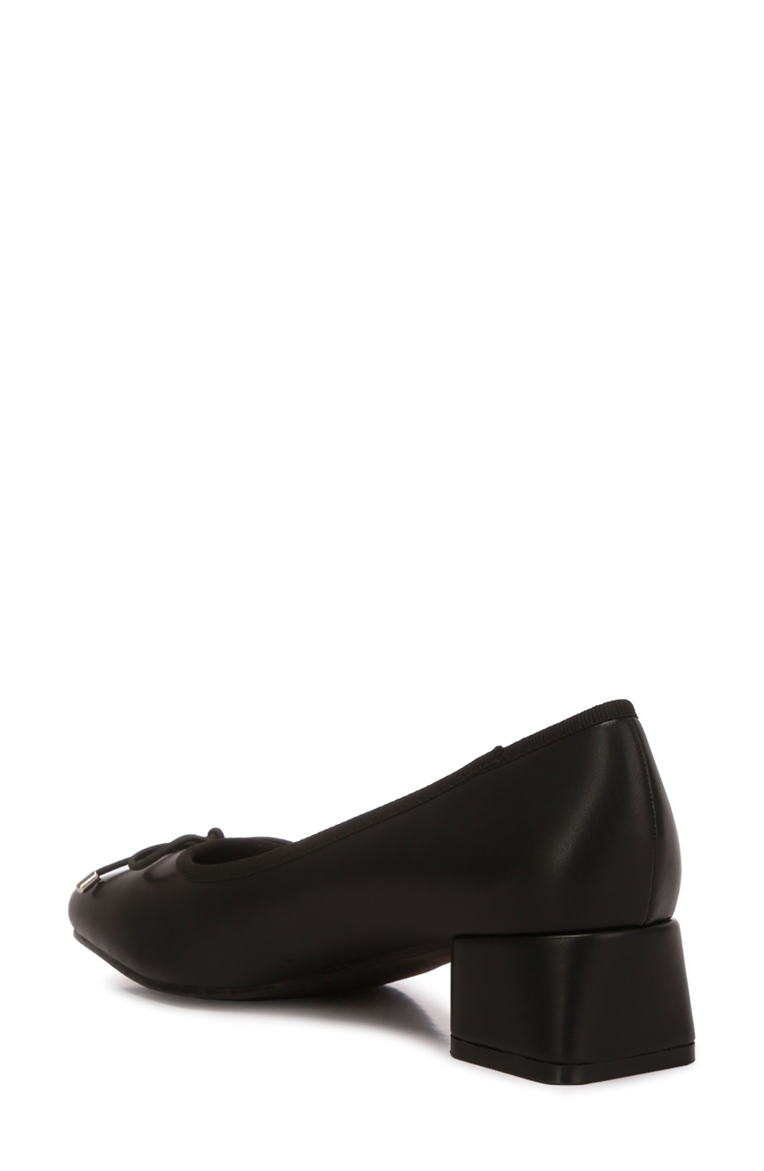 LONDON RAG Sienna Block Heel Ballerina Pump, Alternate, color, Black