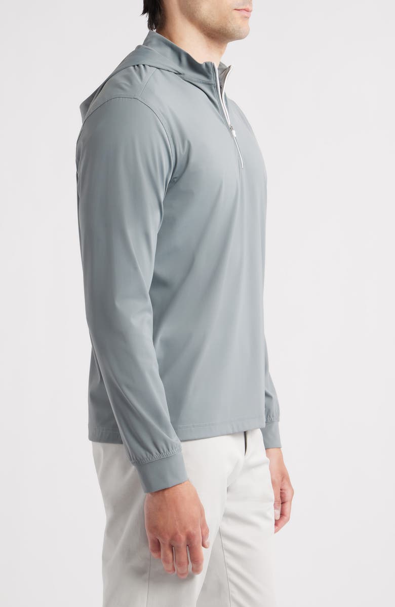 johnnie-O Robby Performance Quarter Zip Hoodie, Alternate, color, Thunder