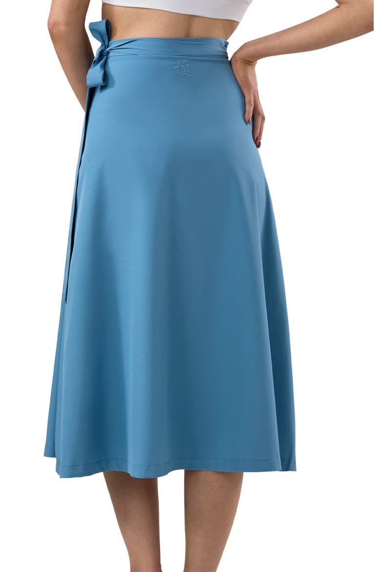 UPF Sun Wrap Skirt, Alternate, color, Baltic