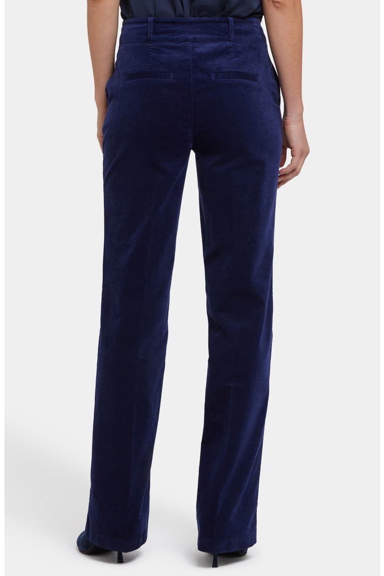 Straight Leg Velveteen Trouser Pants, Alternate, color, DARK SAPPHIRE