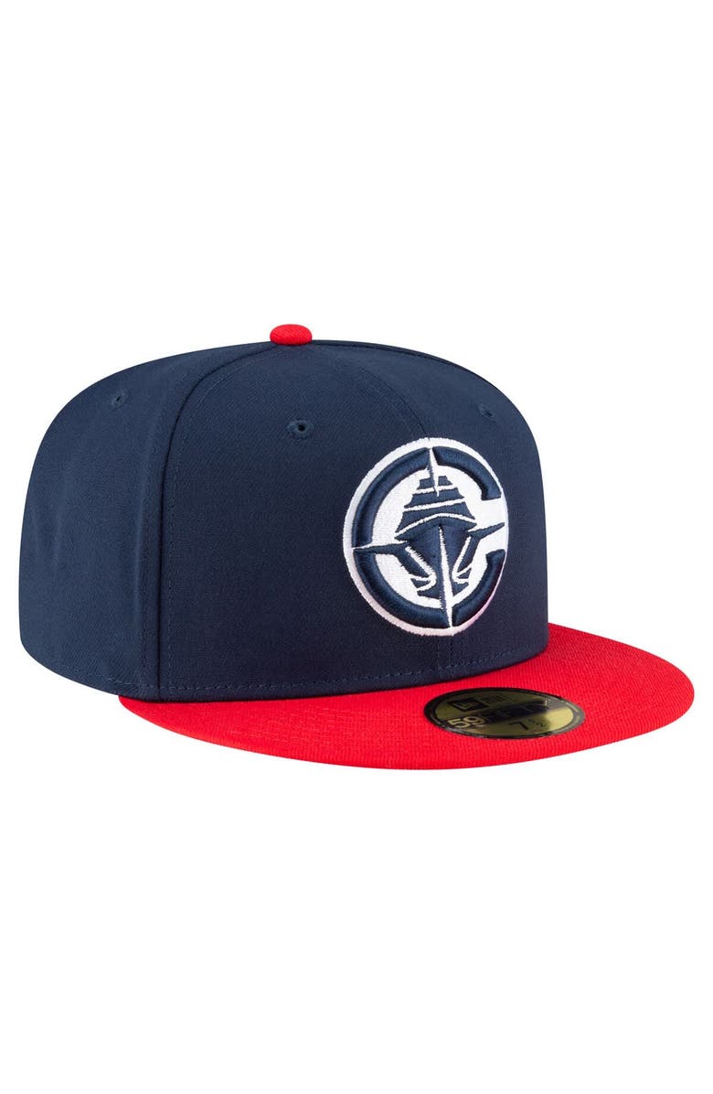 New Era Men's New Era Navy/Red LA Clippers 2-Tone 59FIFTY Fitted Hat, Alternate, color, Navy
