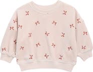QUINCY MAE Velour Relaxed Sweatshirt