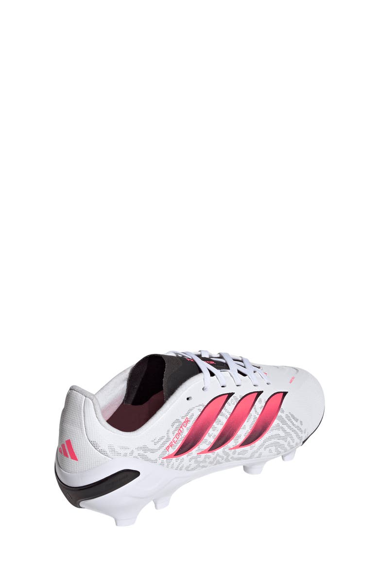 Kids' Predator League FG Soccer Cleat, Alternate, color, WHITE/ TURBO/ BLACK
