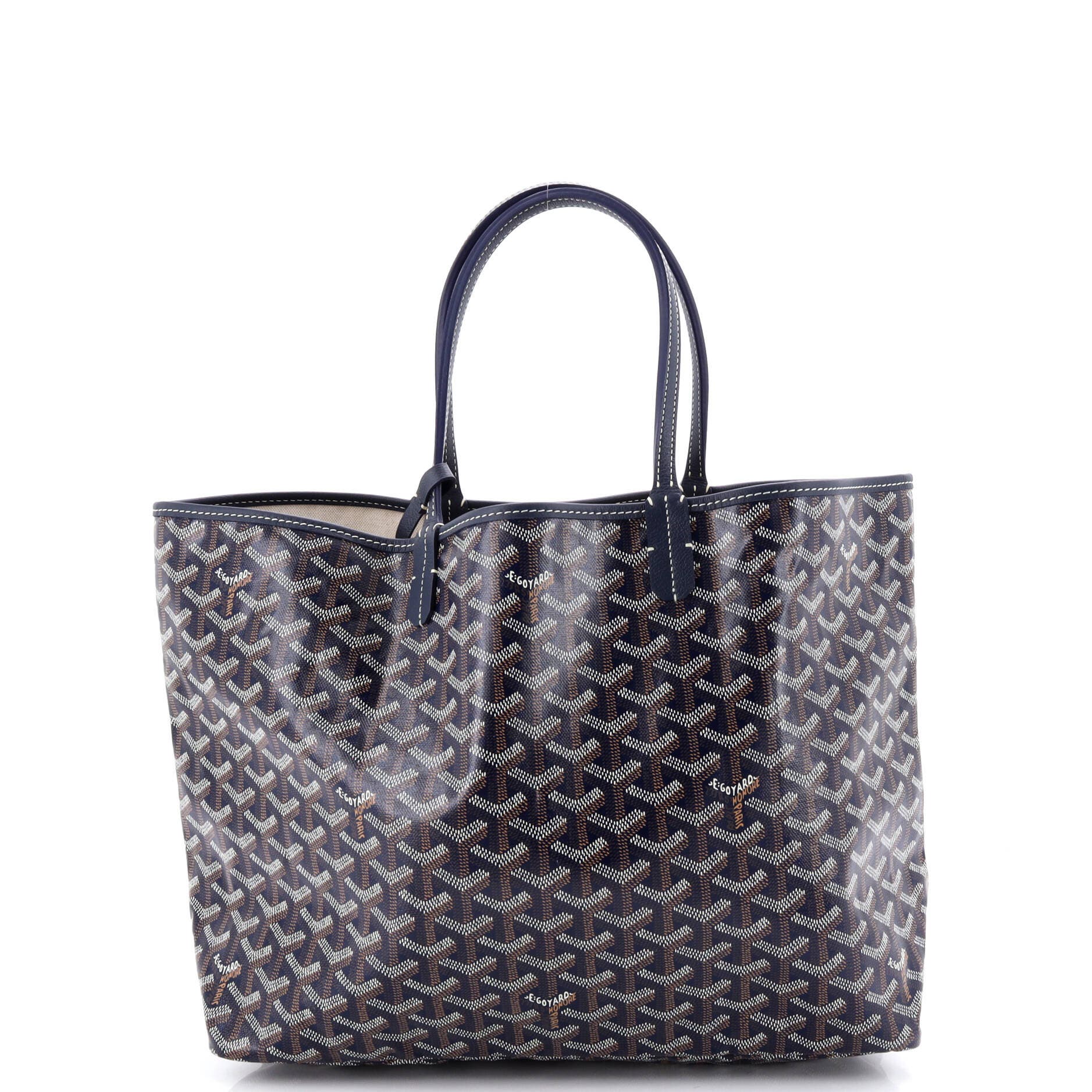 Pre-Owned Goyard Saint Louis Tote Coated Canvas PM, Alternate, color, Blue