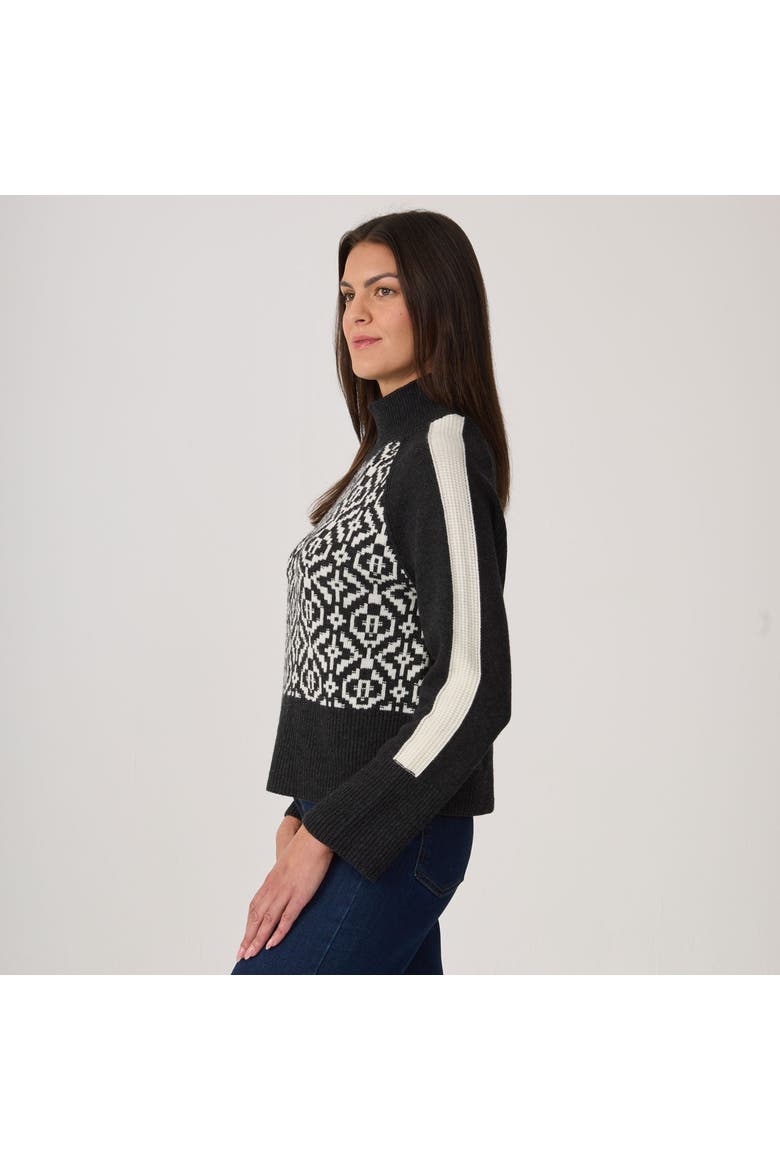 Bianca Mock Neck, Alternate, color, Heather Black