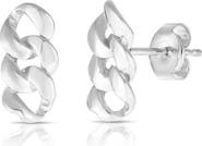 SPHERA MILANO Curb Chain Stud Earrings