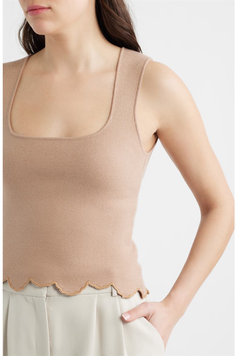 Ithaca Embroidered Scallop Hem Tank, Alternate, color, VISION