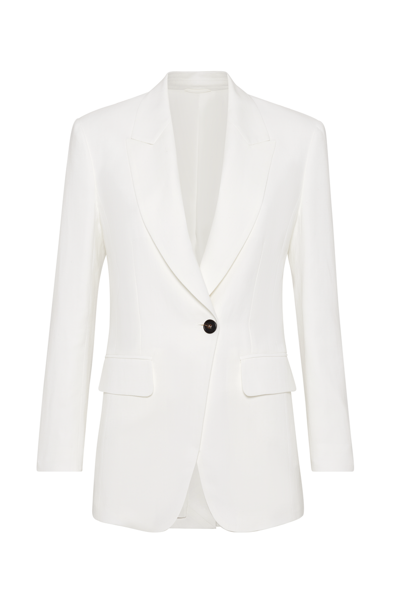 Brunello Cucinelli Twill blazer with monili, Main, color, 