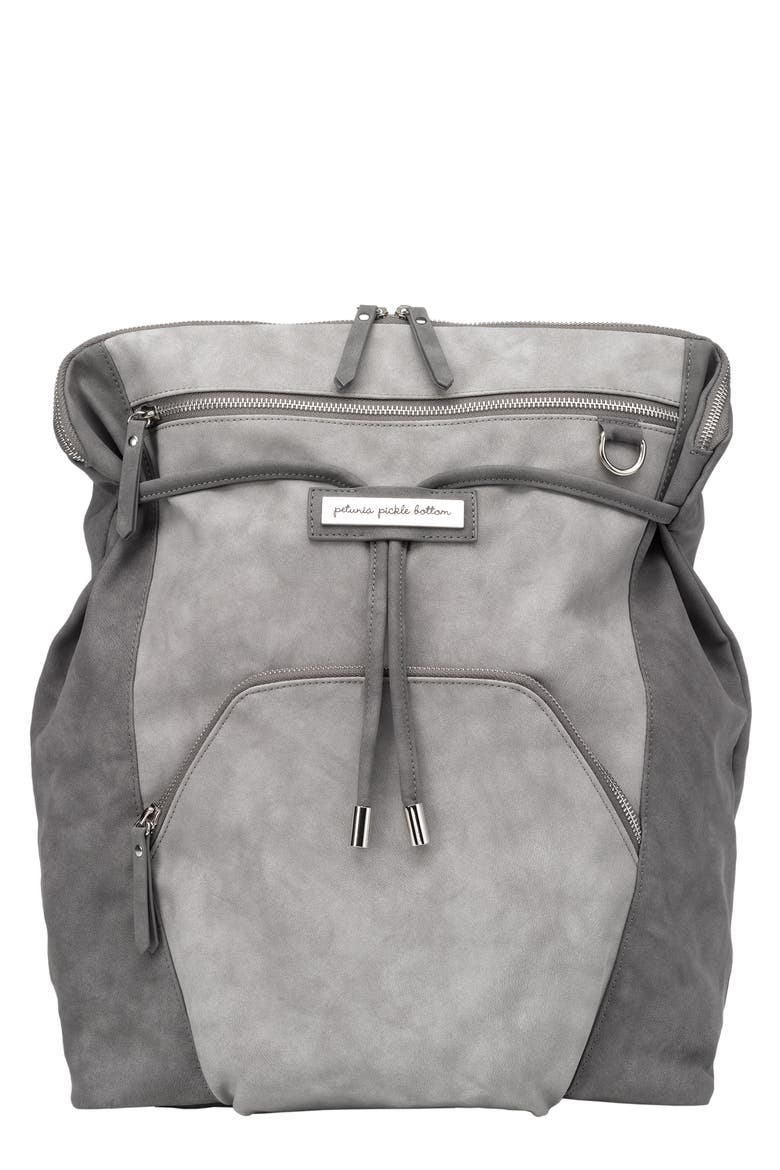 Convertible Diaper Backpack, Main, color, PEWTER