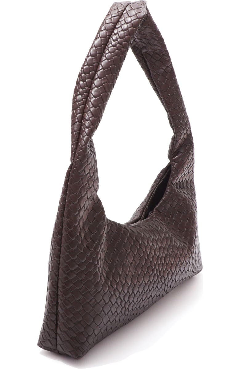 Adornia Woven Hobo Bag, Alternate, color, Brown