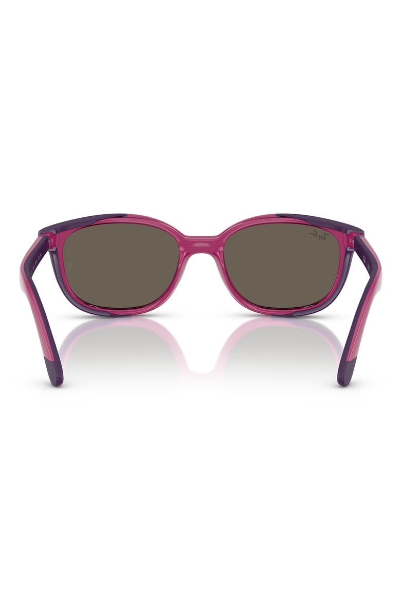 Kids' 46mm Pillow Optical Glasses & Clip-On Sunglasses, Alternate, color, BROWN