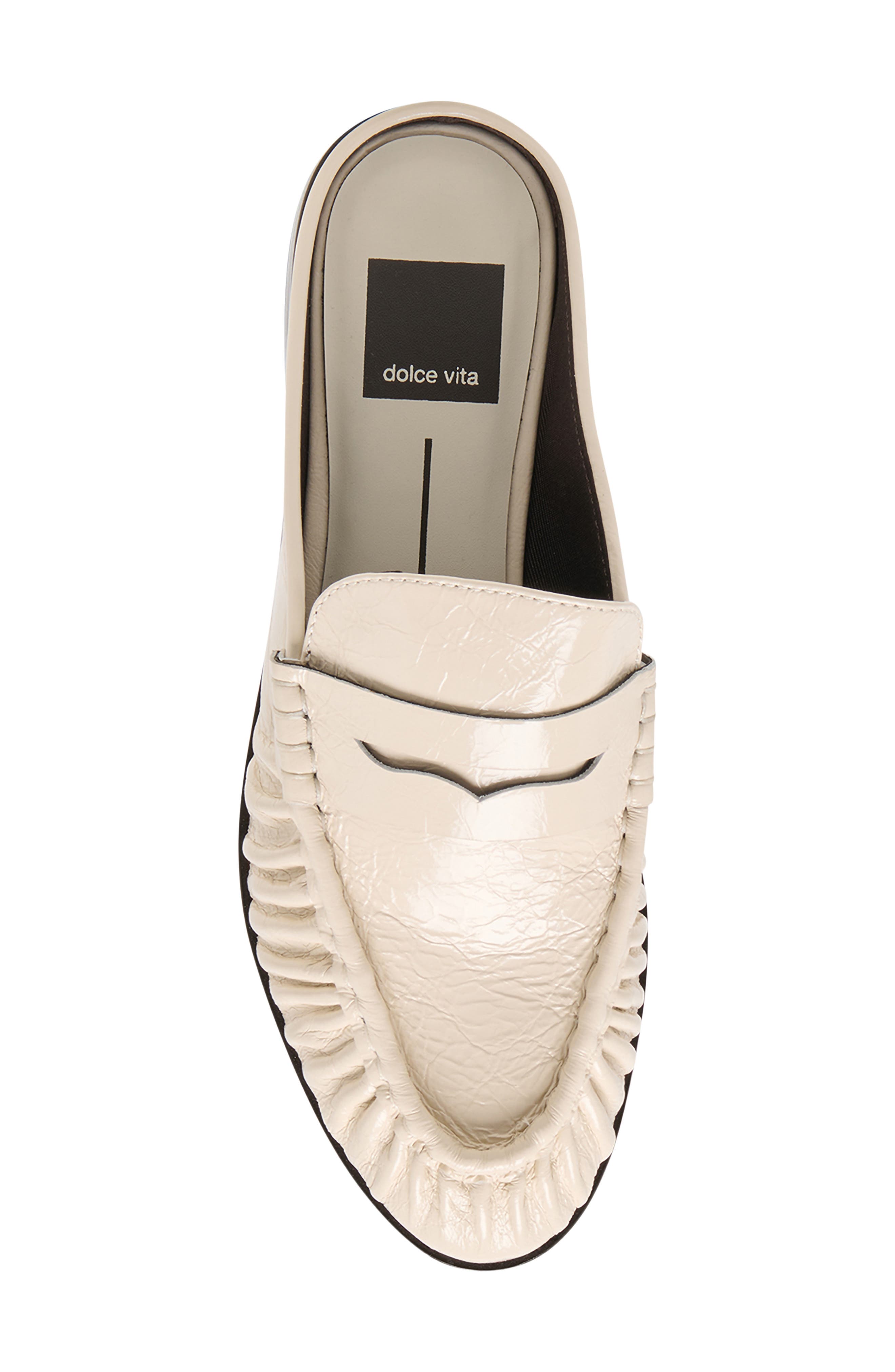 Betzy Mule, Alternate, color, CREME LEATHER