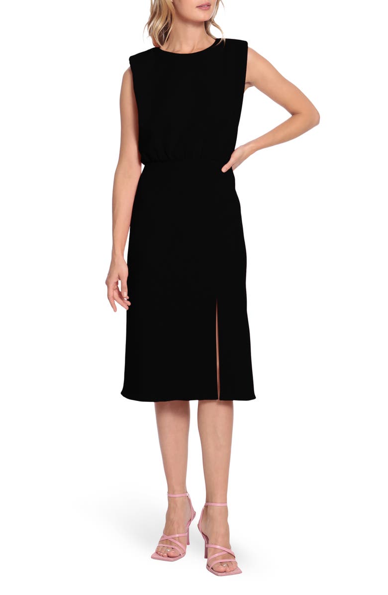 Donna Morgan Cap Sleeve Midi Dress, Alternate, color, 
