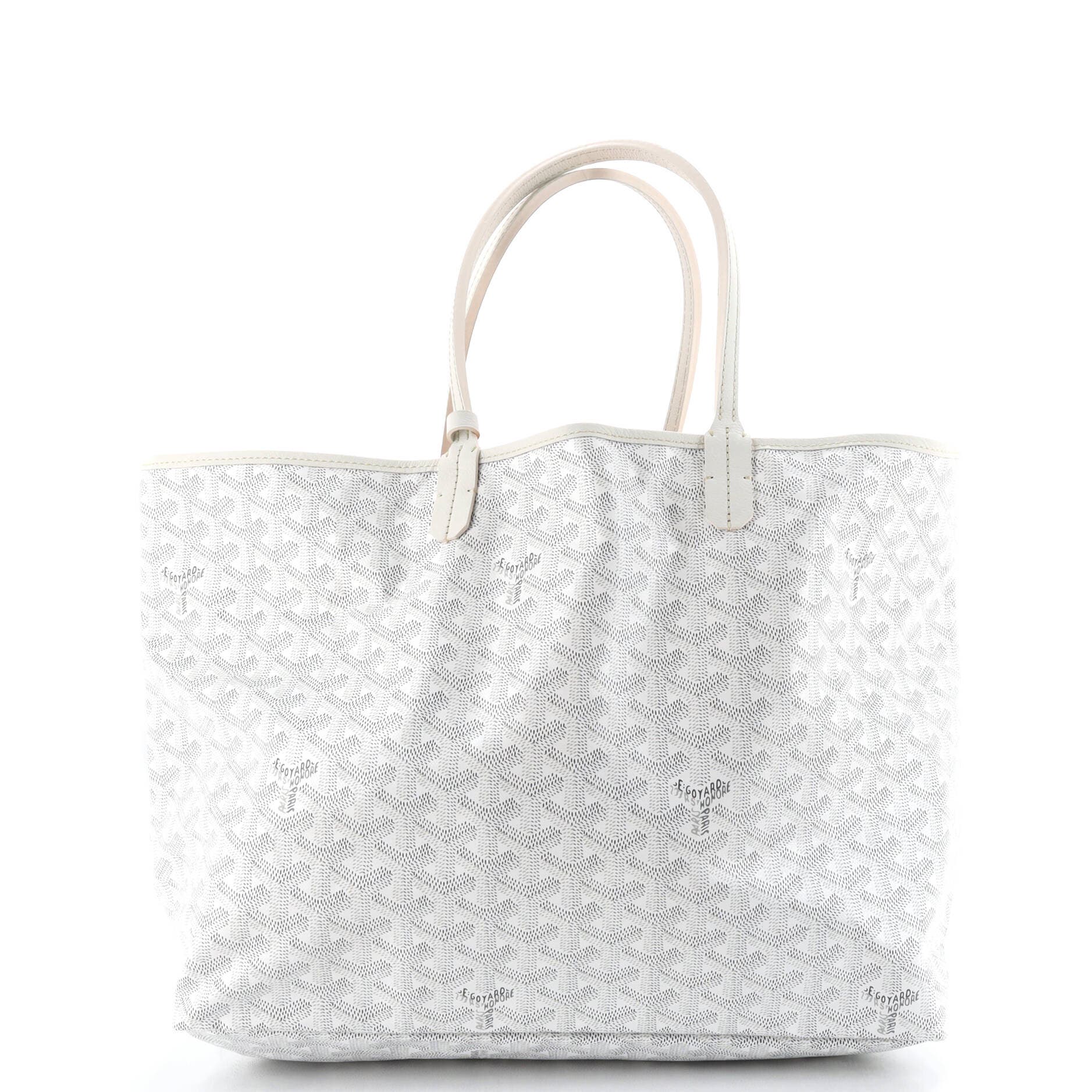 Pre-Owned Goyard Saint Louis Tote Coated Canvas PM, Alternate, color, White