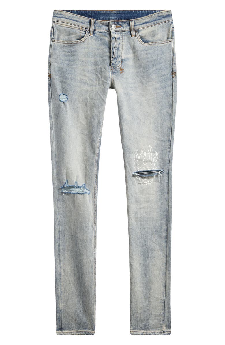 Ksubi Van Winkle Stairway Ripped Skinny Jeans, Alternate, color, 