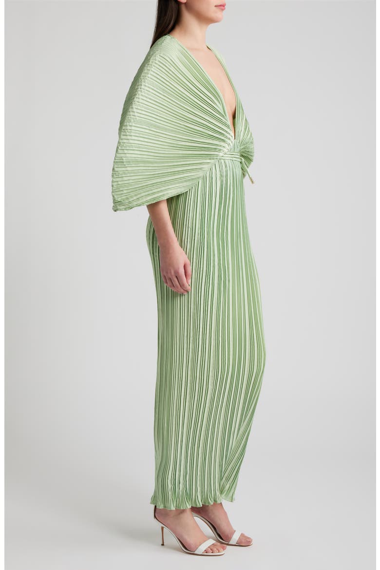 Gianna Plunge Gown, Alternate, color, MOLDAVITE