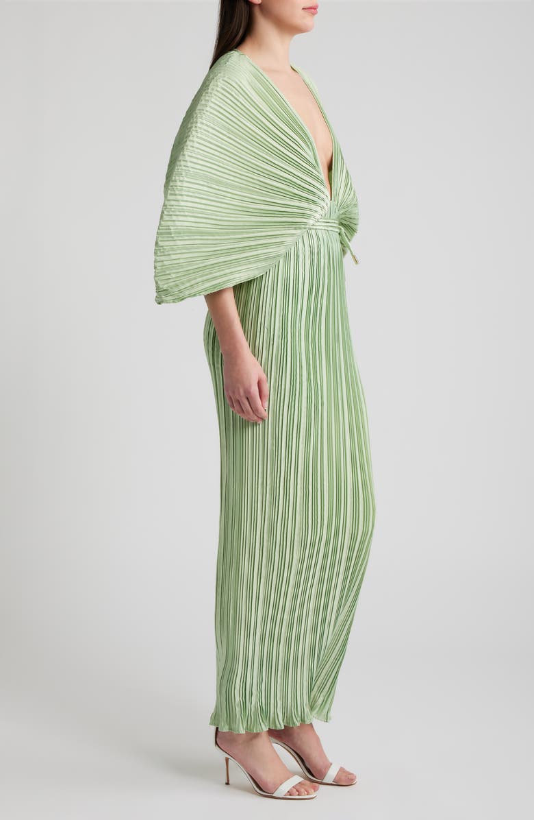 Sonya Moda Gianna Plunge Gown, Alternate, color, Moldavite