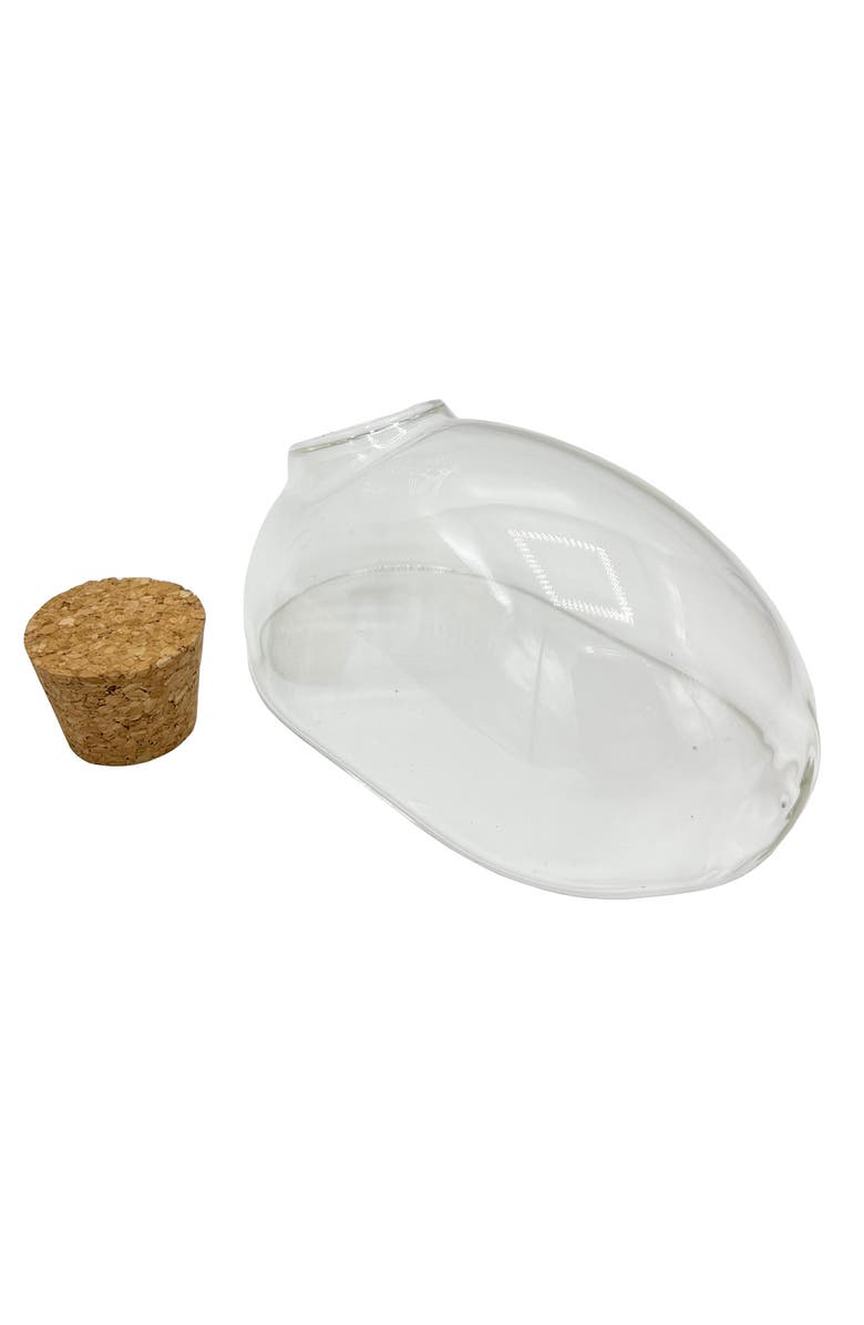 Unique Gardener Mouse Glass Terrarium with Cork Lid, Alternate, color, Clear