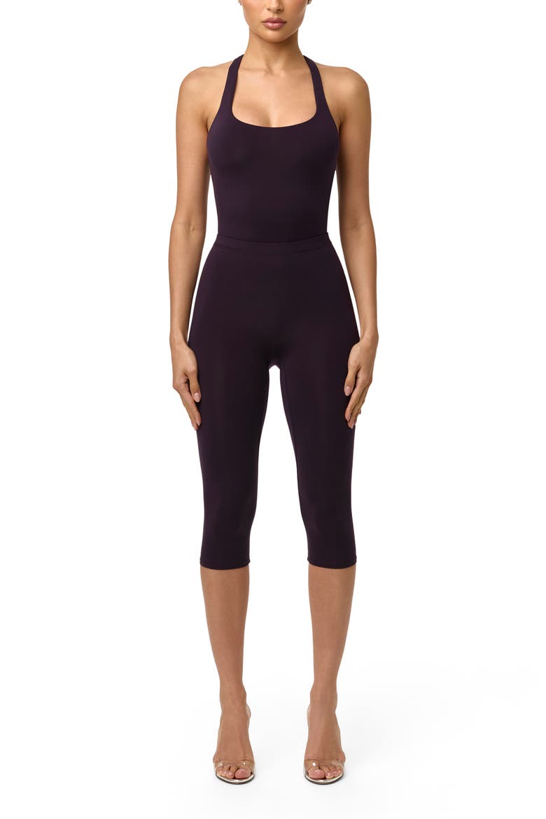 Capri Leggings, Alternate, color, BLACKBERRY