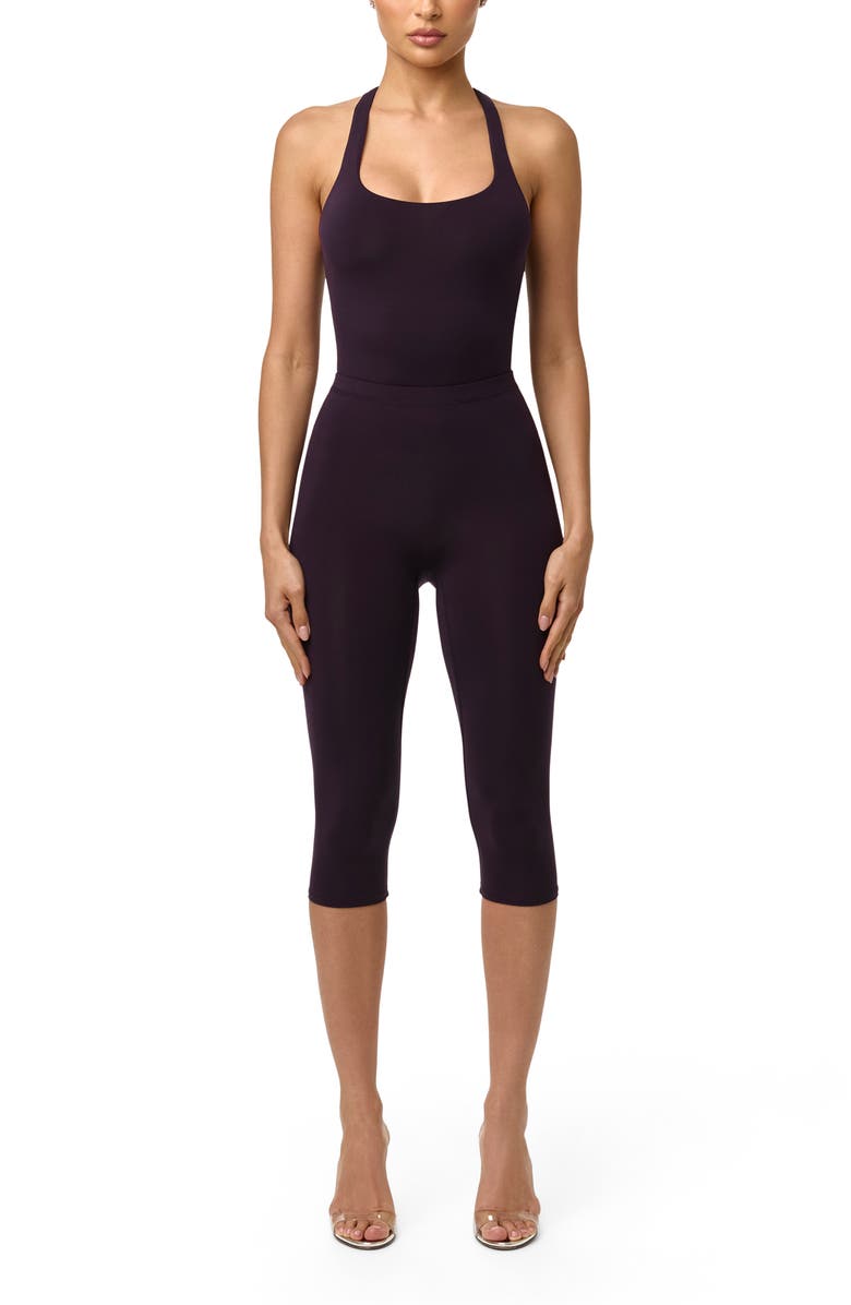 Naked Wardrobe Capri Leggings, Alternate, color, Blackberry
