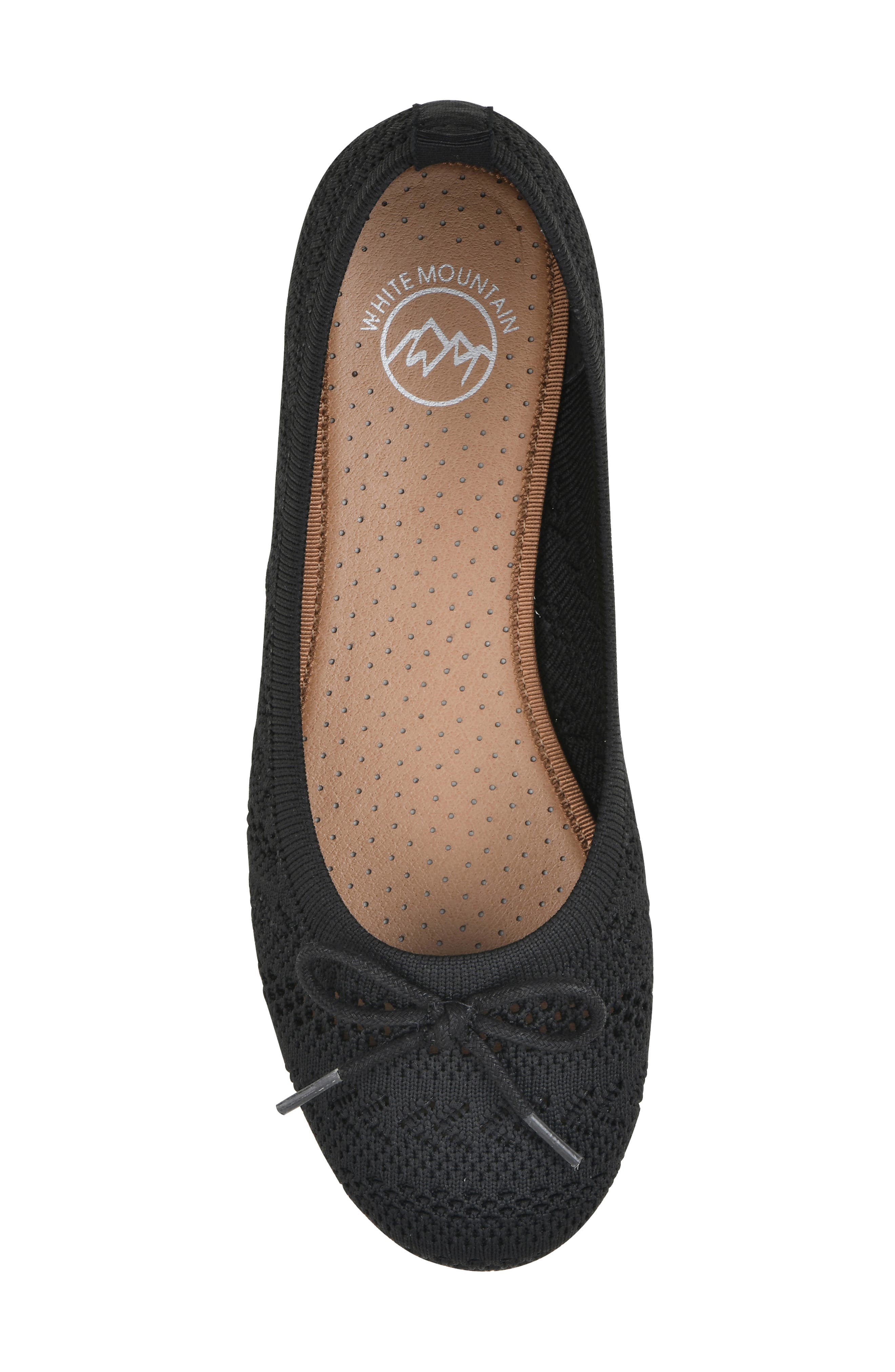 White Mountain Footwear Sashay Knit Ballet Flat, Alternate, color, 