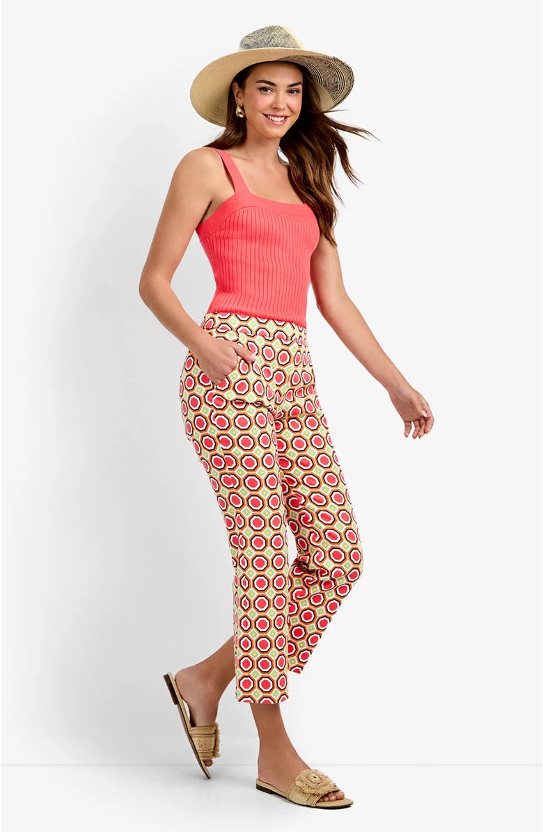 Trina Turk Lulu Cropped Pants, Main, color, Salerno