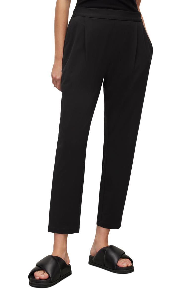 AllSaints Aleida Jersey Crop Trousers, Main, color, 