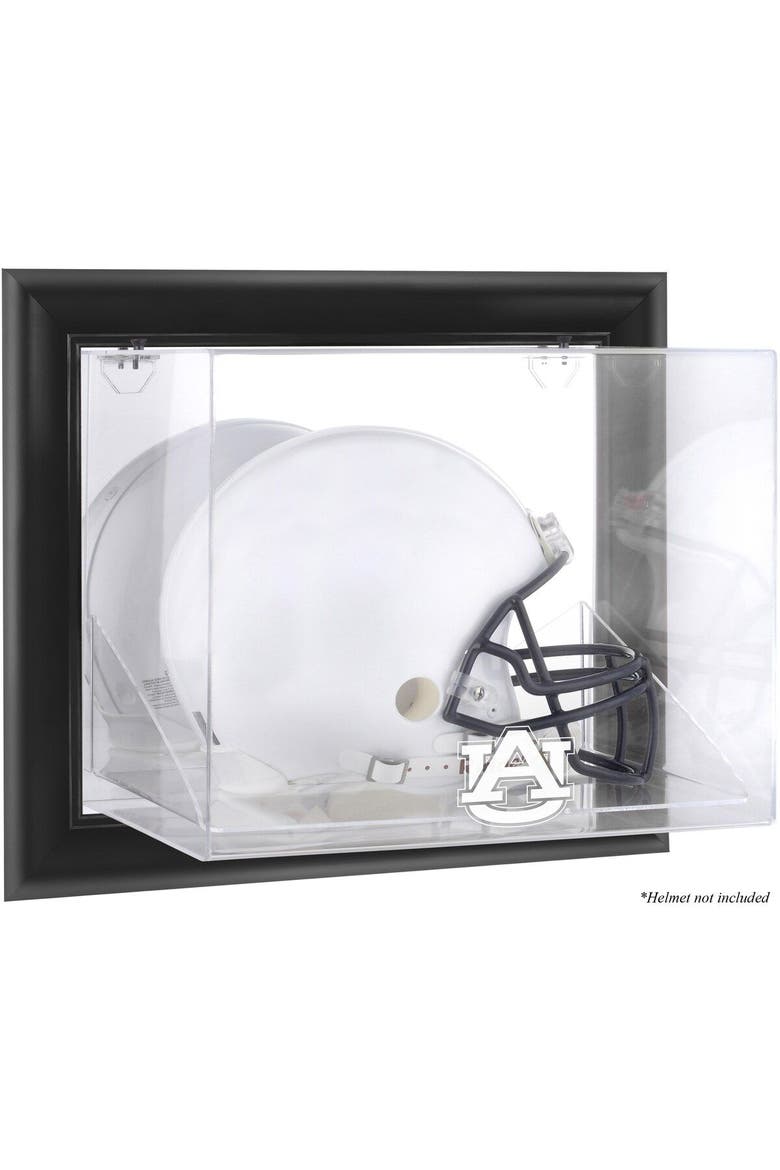 Auburn Tigers Black Framed Wall-Mountable Helmet Display Case, Main, color, Black