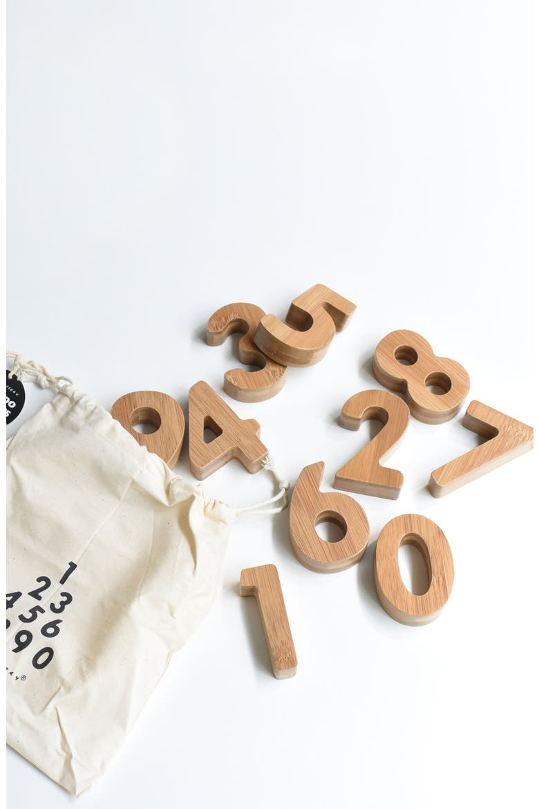 Wooden Numbers and Nature Number Cards Bundle, Alternate, color, Counting
